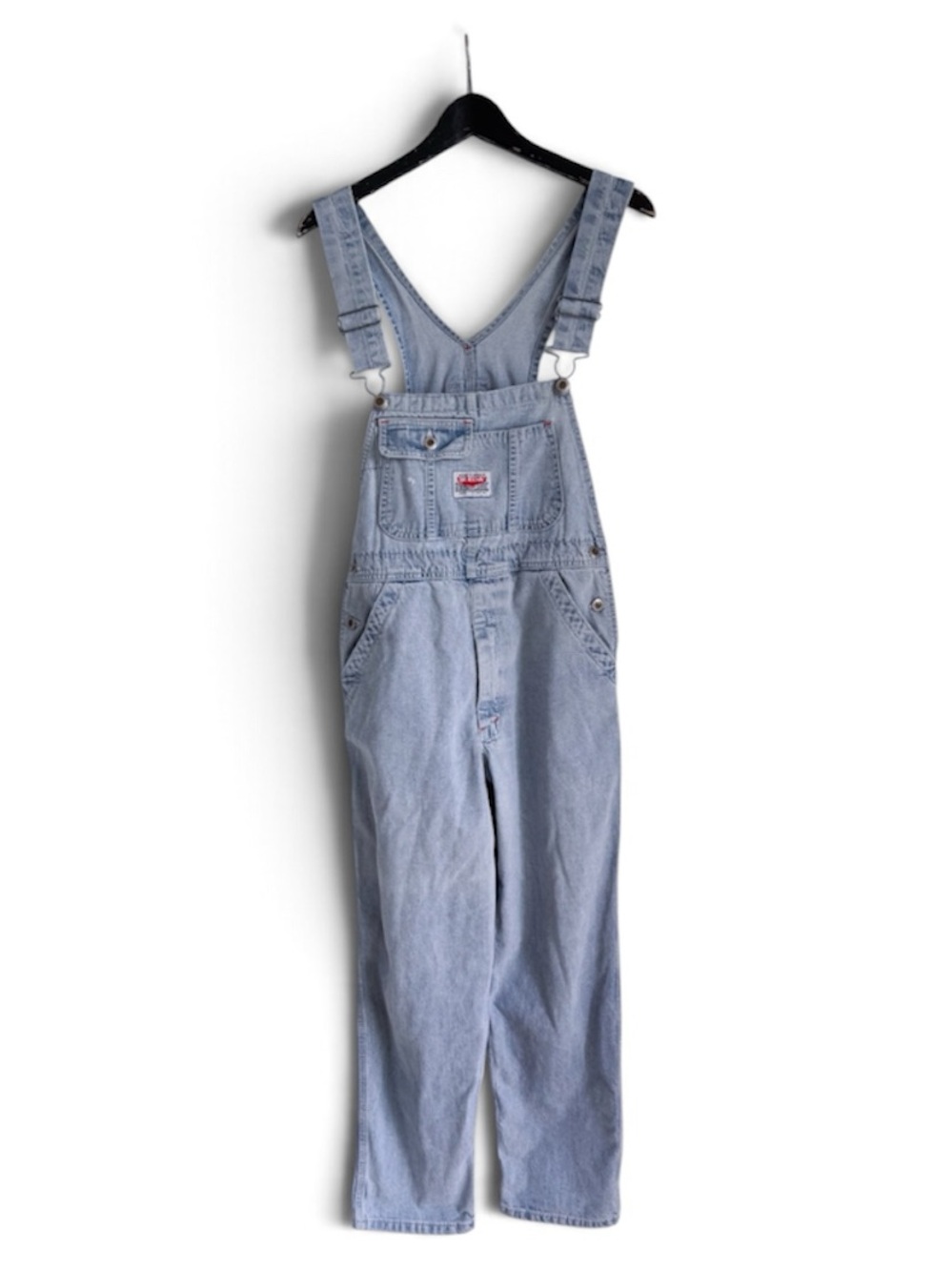 Vtg 90s IKEDA Canada Denim Overalls Large Distressed Workwear Carpenter Unisex